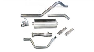Chevrolet Silverado Performance Exhaust - Dual Rear Exit - CORSA Performance - Cat Back - Polished - `07-`08